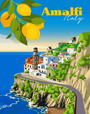 Amalfi Coast Paint by numbers