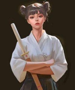 Brave Asian Woman Paint by numbers
