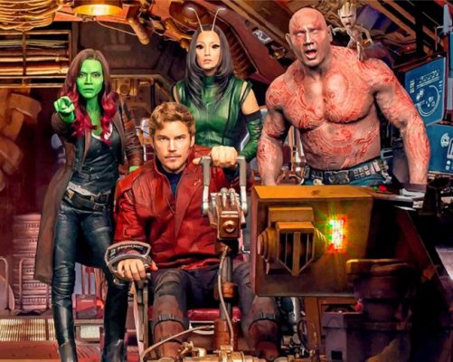 Avengers Endgame Gaurdians Of The Galaxy Paint by numbers