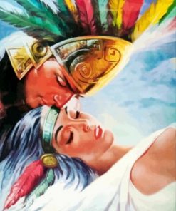 Aztec Couple Paint by numbers