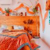 Orange And White Bedroom Paint by numbers