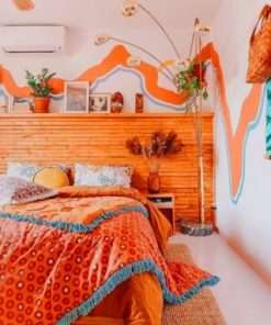 Orange And White Bedroom Paint by numbers