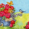 Birds And Flower Paint by numbers
