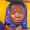 Black African Girl Paint by numbers
