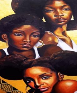 Black Women Paint by numbers