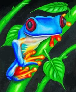 Blue Frog Paint by numbers