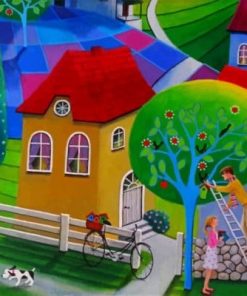 Illustration City Paint by numbers