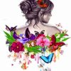 Aesthetic Butterfly Girl Paint by numbers