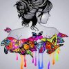 Butterfly Girl Paint by numbers
