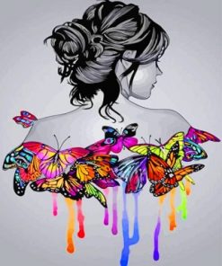 Butterfly Girl Paint by numbers