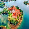 Castle In Trakai Lithuania Paint by numbers