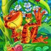 Chilling Frog Paint by numbers