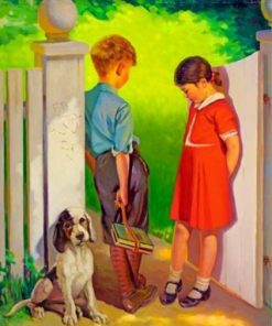 Kids In Love Paint by numbers