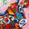 Colorful Abstract Cow Paint by numbers