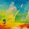 Colorful Field Paint by numbers