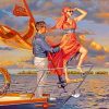Couple Enjoying Their Holiday Paint by numbers