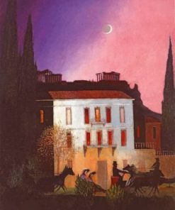 Coaching In Athens At New Moon Paint by numbers