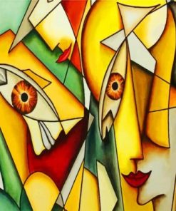 Aesthetic Cubist Paint by numbers