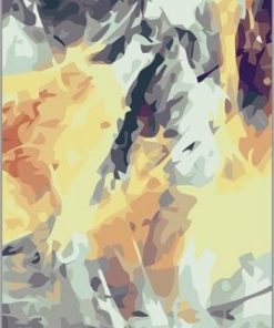 Dark Abstract Scene Paint by numbers