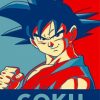 Goku Dragon Ball Paint by numbers