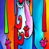 Abstract Faces Paint by numbers