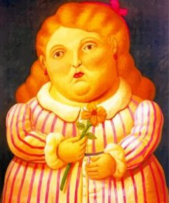 Fat Blonde Woman Paint by numbers