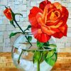 Red Rose Paint by numbers