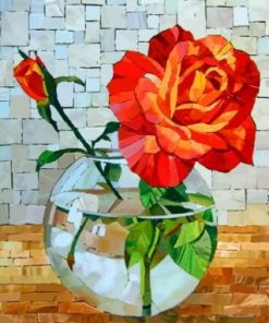 Red Rose Paint by numbers
