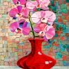 Pink Flowers Paint by numbers