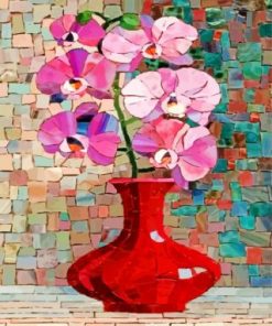 Pink Flowers Paint by numbers