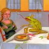Frog King And His Human Queen Paint by numbers