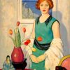 Woman By George Telfer Bear Paint by numbers