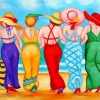 Girls On The Beach Paint by numbers