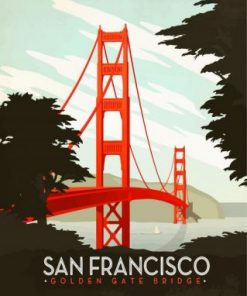 Golden Gate Bridge Paint by numbers