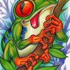 Green Frog Paint by numbers
