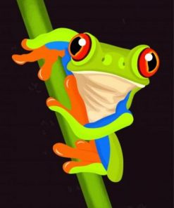 Green Frog Paint by numbers