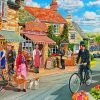 Happy Town paint by numbers