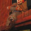 Hobo Clown On The Train Paint by numbers