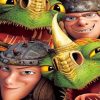 How To train your dragon paint by numbers
