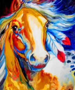 Indian Horse Paint by numbers