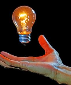 Aesthetic Light Bulb Paint by numbers