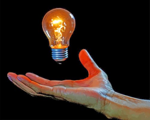 Aesthetic Light Bulb Paint by numbers