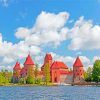 Trakai Island Castle Lithuania Paint by numbers