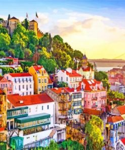 Lisbon Azores Paint by numbers