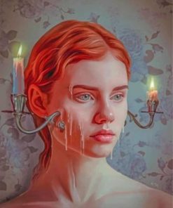 melting woman paint by numbers