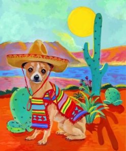 Mexican Chihuahua Paint by numbers