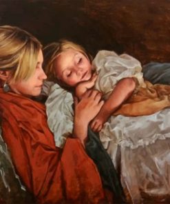 Mom And Daughter Paint by numbers