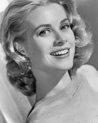 Monochrome Grace Kelly Paint by numbers