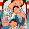 Mother And Children Paint by numbers