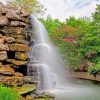 Mountain River Waterfall Paint by numbers